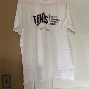 White Short Sleeve Tee with Bold Graphic